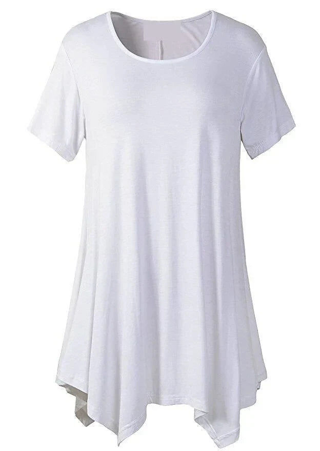 Levoire | T-Shirt D'Été À Coupe Décontractée Avec Manches Courtes Blanc
