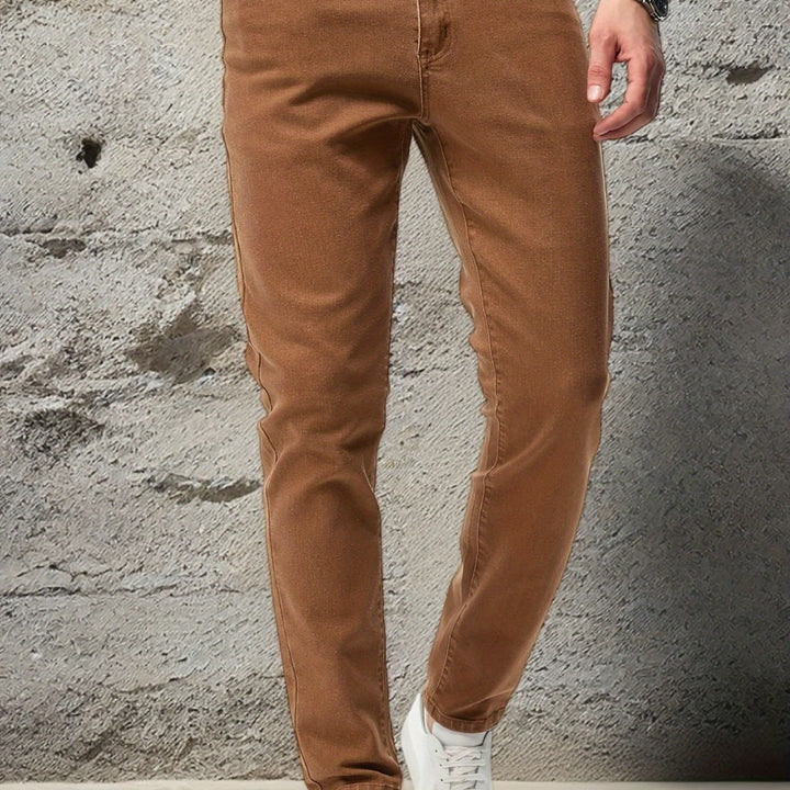 Levoire | Jeans Pour Hommes Simples À Coupe Droite