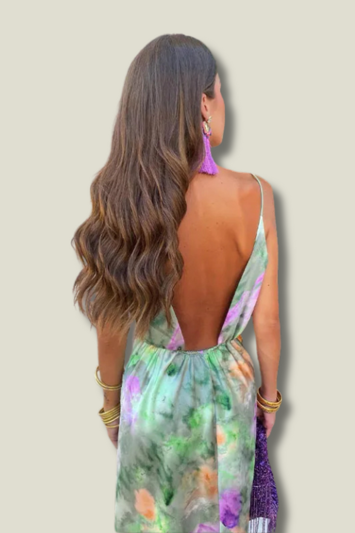 Levoire | Élégante Robe Maxi Corset Avec Écharpe Détachable