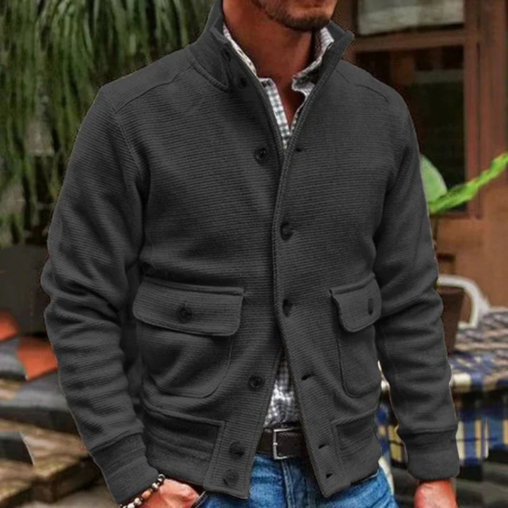 Levoire | Veste Pour Hommes Style Militaire Noir
