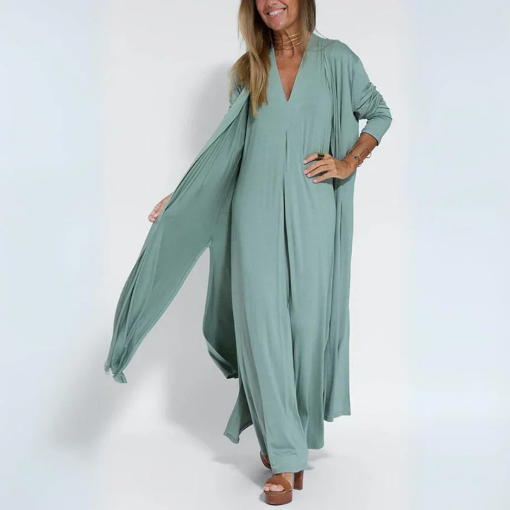 Levoire | Robe maxi minimaliste pour des soirées d'été détendues