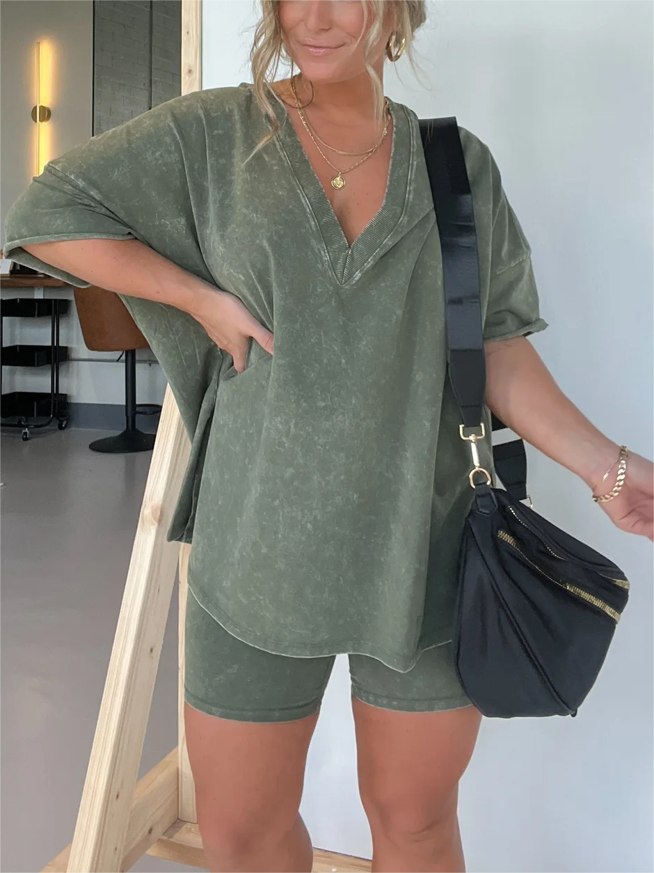 Levoire | Tenue D'Été Confortable Vert olive