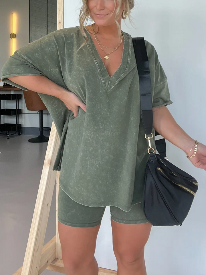 Levoire | Tenue D'Été Confortable Vert olive