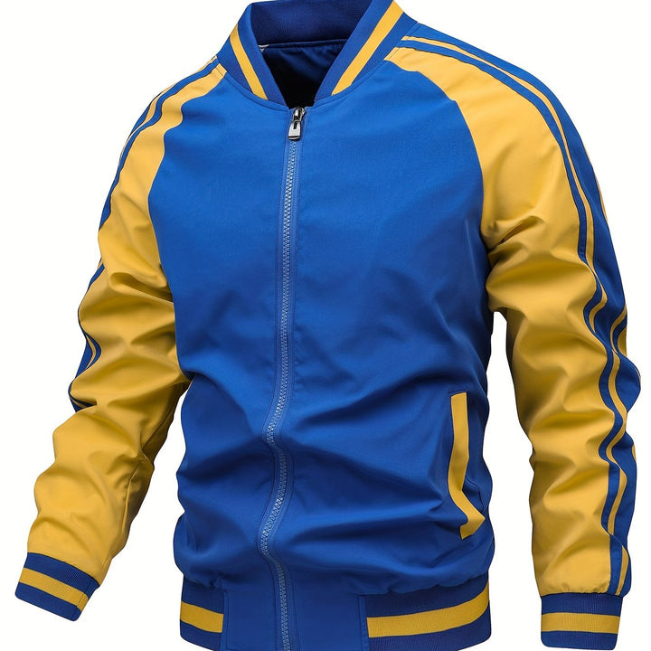 Levoire | Veste De Sport Pour Homme À Blocs De Couleurs Petite Bleue