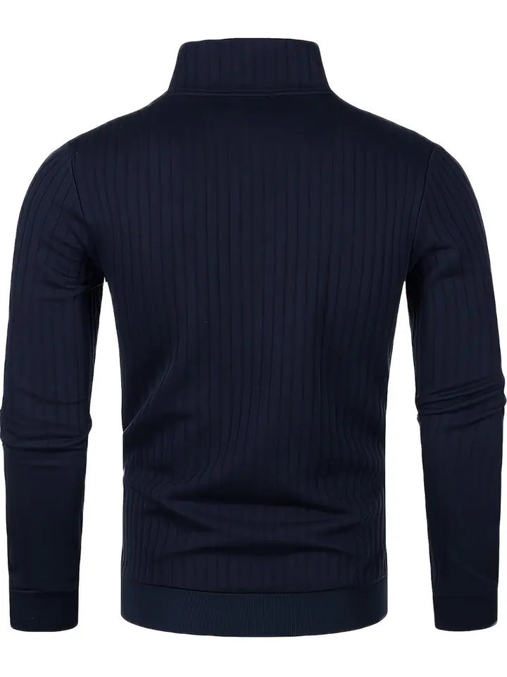 Levoire | Pull Homme De Loisirs Avec Décolleté En V Et Fermeture Éclair Pour Hommes