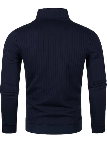 Levoire | Pull Homme De Loisirs Avec Décolleté En V Et Fermeture Éclair Pour Hommes