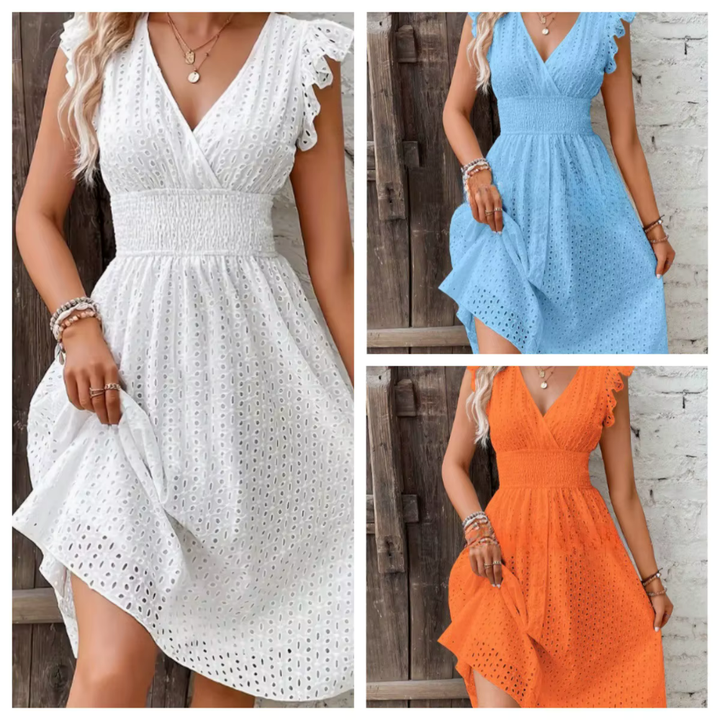 Levoire | Robe En Broderie Romantique Pour L'Été