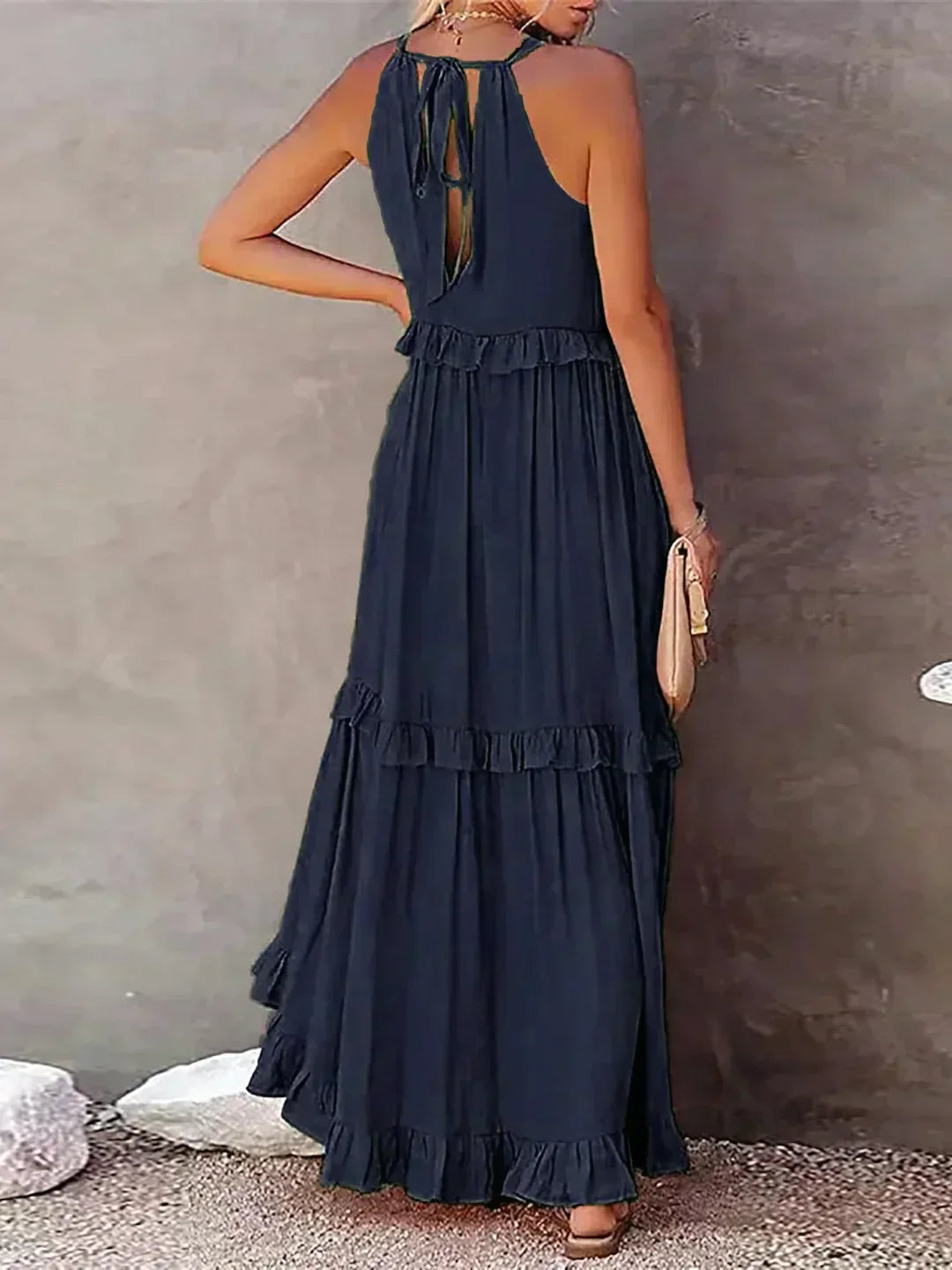 Levoire | Robe Maxi Volant À Bretelles