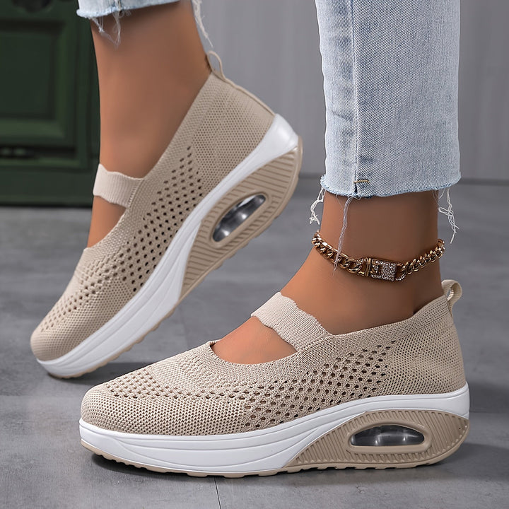 Levoire | Respirant Pull Femme Baskets Pour Un Usage Confortable Beige