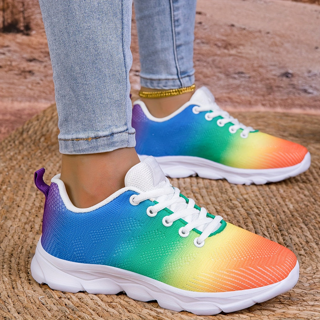 Levoire | Respirant Tricoté Femme Baskets Couleur de mélange 39.5
