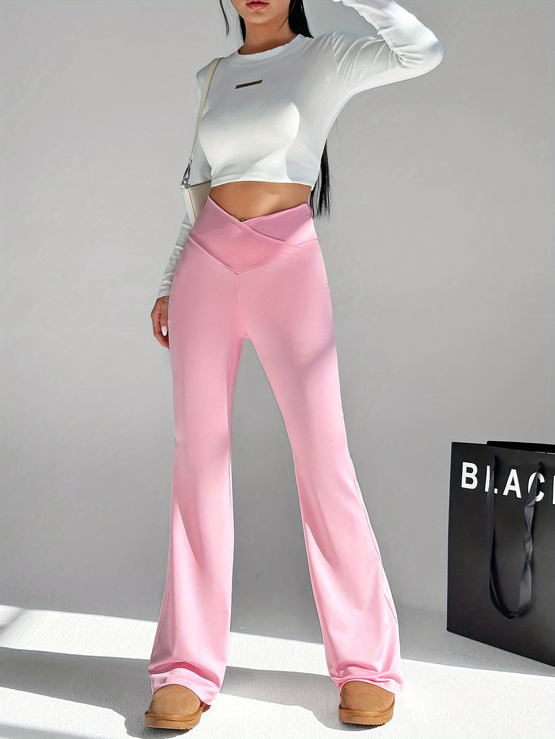 Levoire | Pantalon Taille Haute Avec Jambes Croisées Pour Femmes