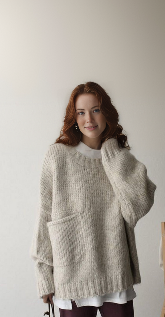 Levoire | Bergroer Pull En Maille Avec Poche