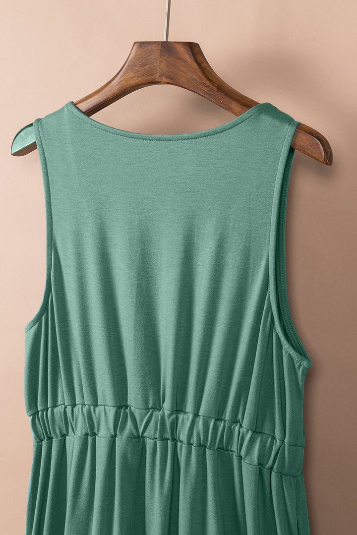 Levoire | Robe D'Été Sans Manches Avec Fermeture À Boutons Pour Femmes