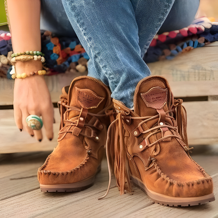 Levoire | Bottes En Cuir Moka Légères Avec Semelle Antidérapante Pour Le Confort Braun