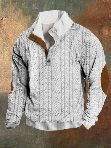 Levoire | Pull Homme Avec Col Montant Et Panneaux De Couleur Décontracté Et Élégant