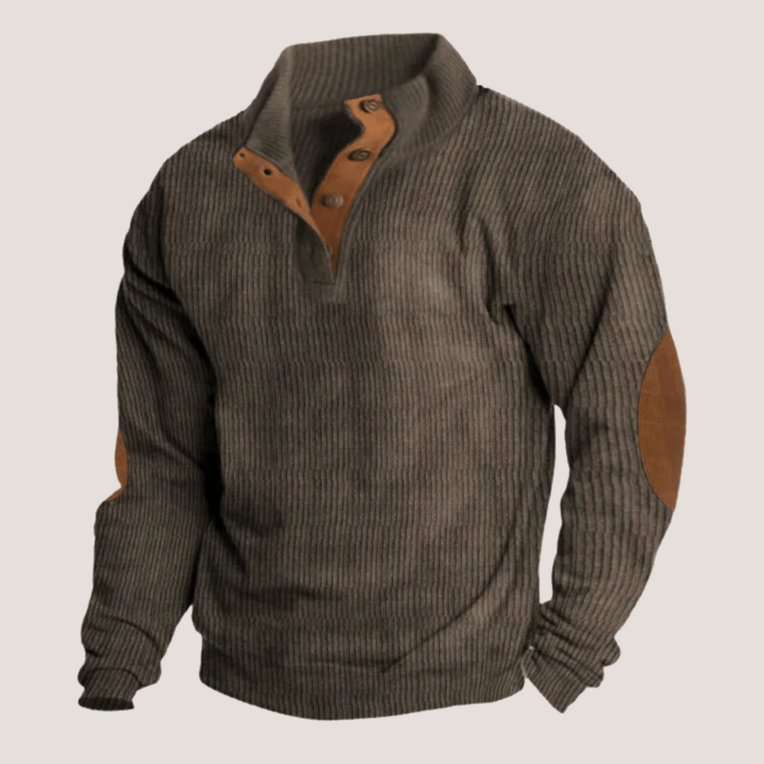 Levoire | Pull Côtelé Chic Marron