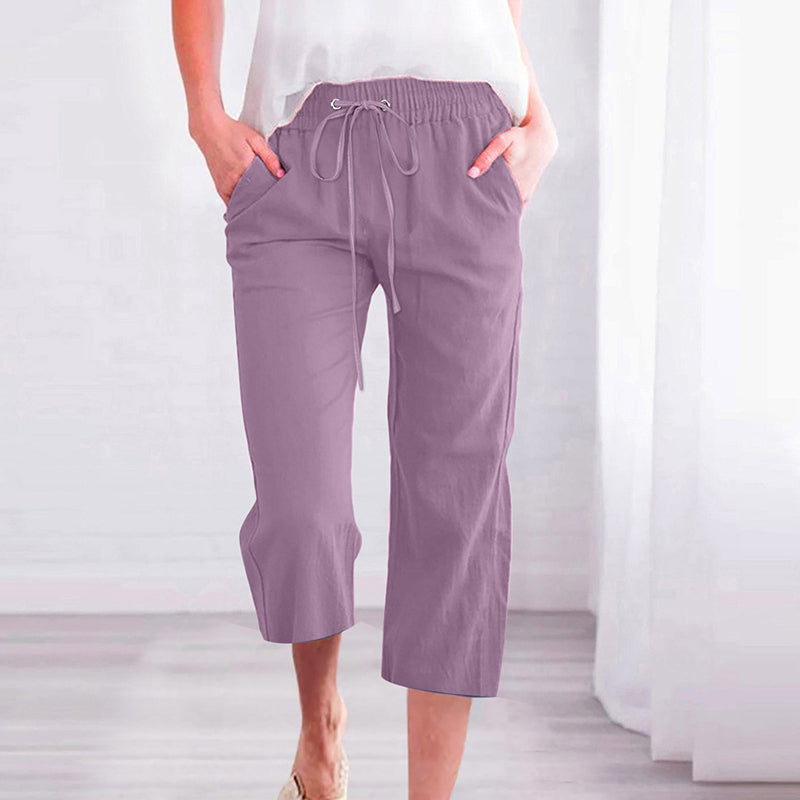 Levoire | Pantalon Décontracté Uni Violet