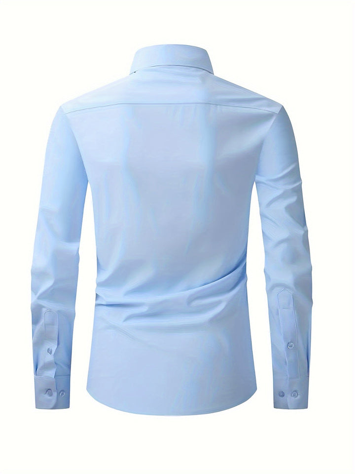 Levoire | Chemise Pour Homme Unie Avec Col Retourné