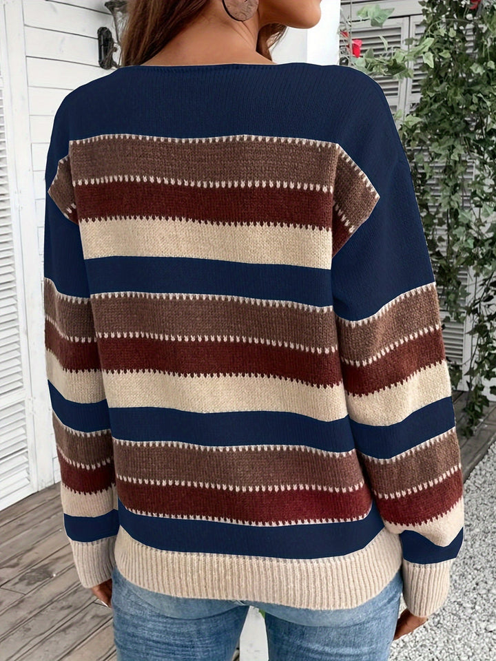 Levoire | Pull Coloré À Col Rond