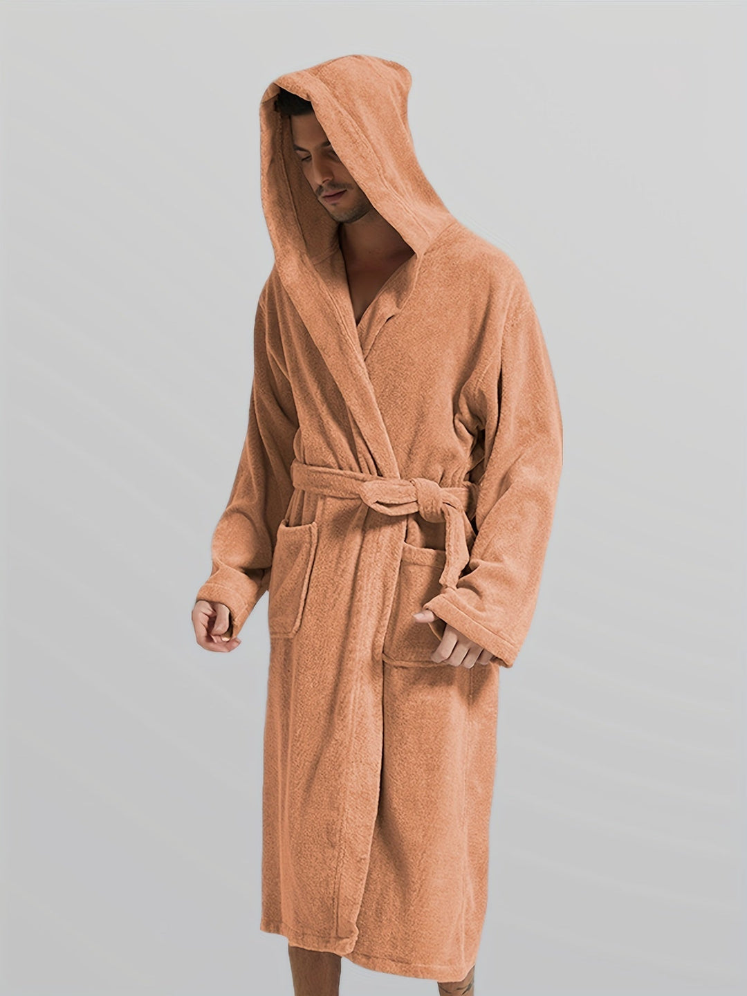 Levoire | Chaud Et Confortable Pyjama Et Robe De Chambre Pour Hommes Couleur du café