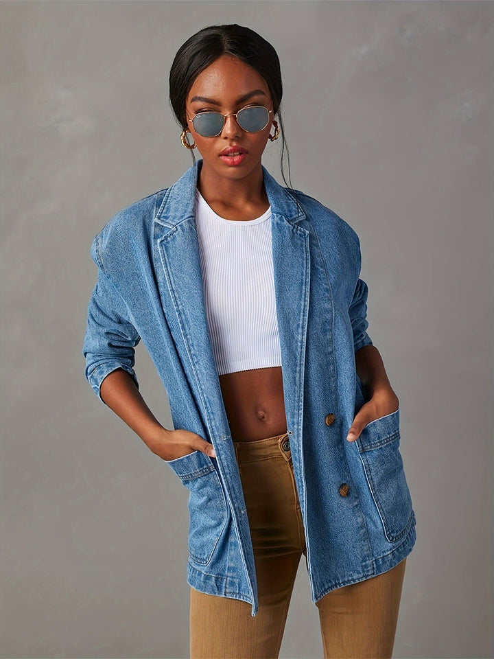 Levoire | Pestyt Bleu Veste En Jean À Manches Longues