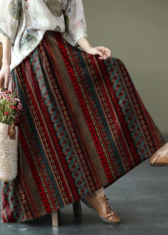 Levoire | Jupettes En Lin De Motif Mustankukka, Taille Élastique, Été