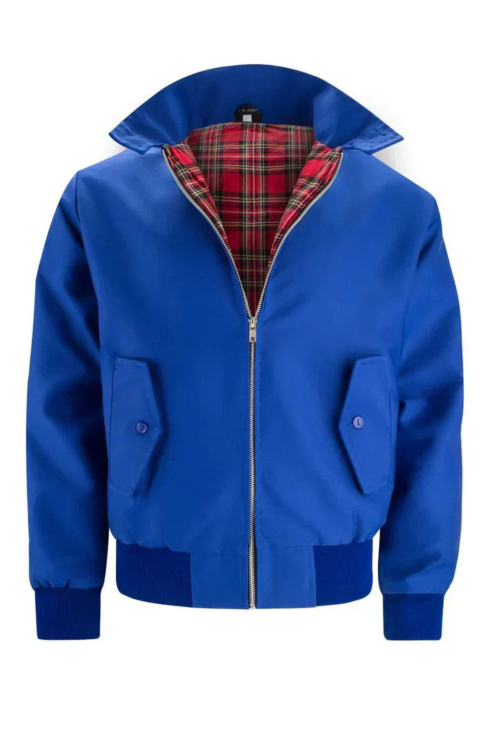 Levoire | Veste Élégante Avec Doublure À Carreaux Bleu