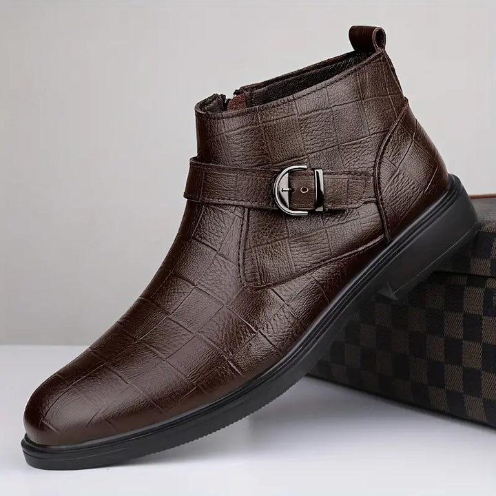 Levoire | Ranger-Bottes En Cuir Pour Hommes