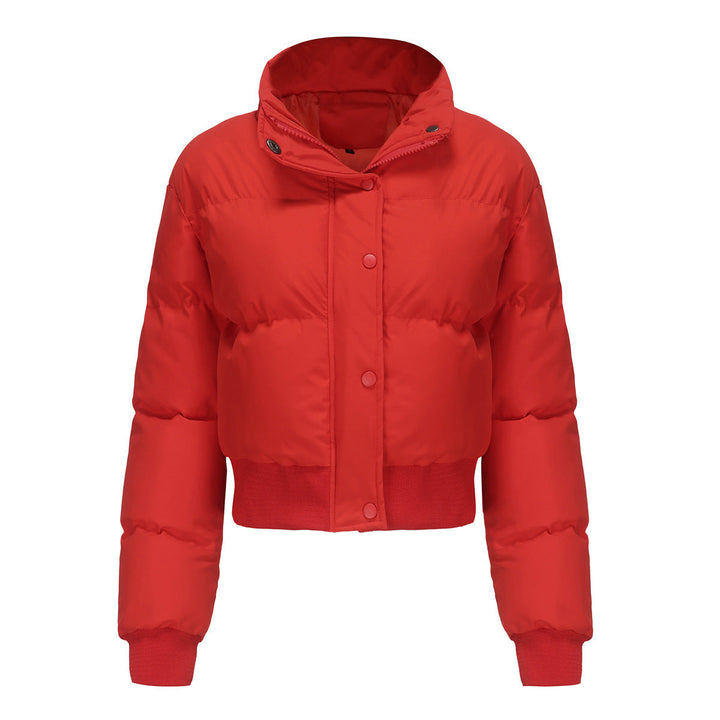 Levoire | Veste Chaude Manches Longues Col Montant Rouge