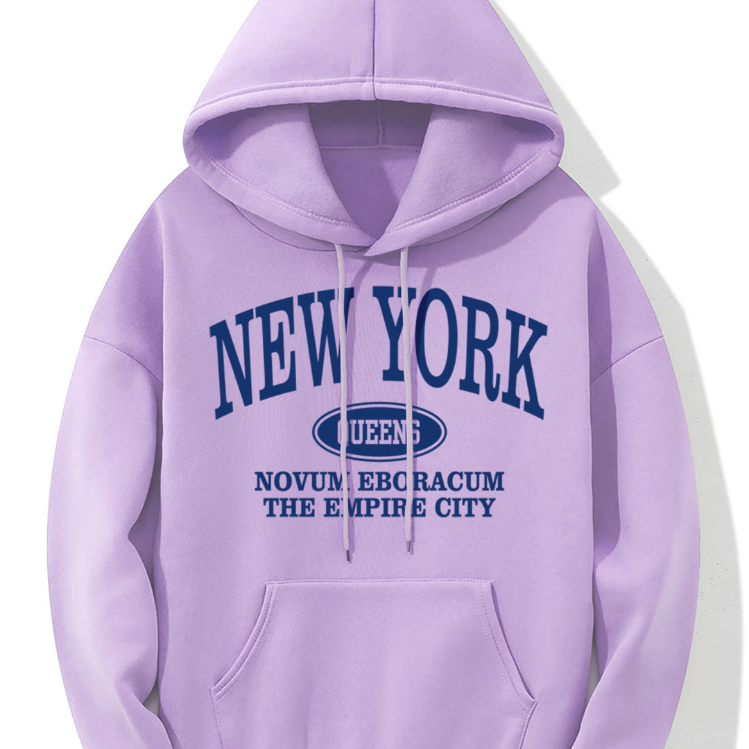 Levoire | Sweat À Capuche Avec Impression D'Imprimerie De New York Et Poche Kangourou