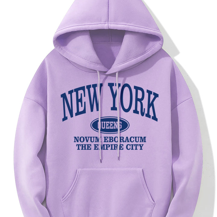 Levoire | Sweat À Capuche Avec Impression D'Imprimerie De New York Et Poche Kangourou