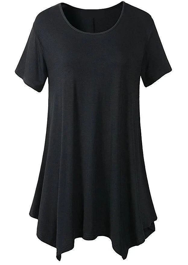 Levoire | T-Shirt D'Été À Coupe Décontractée Avec Manches Courtes Noir