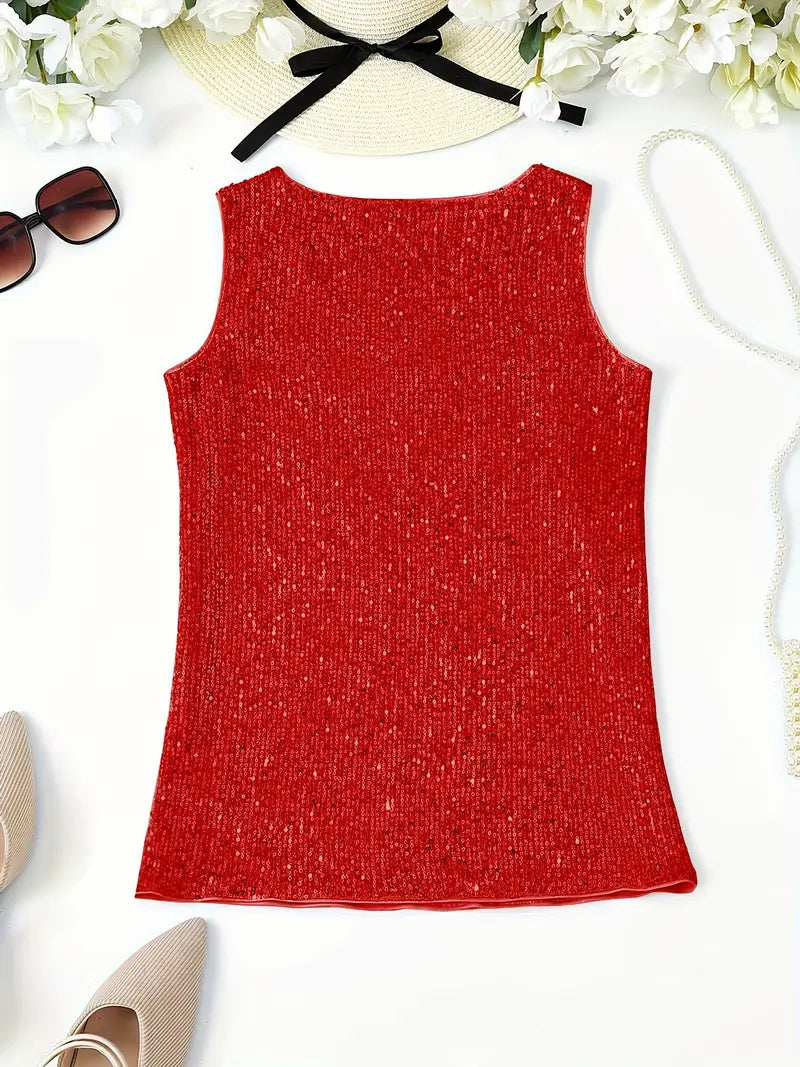 Levoire | Haut De Maillot Sans Manches Avec Des Paillettes