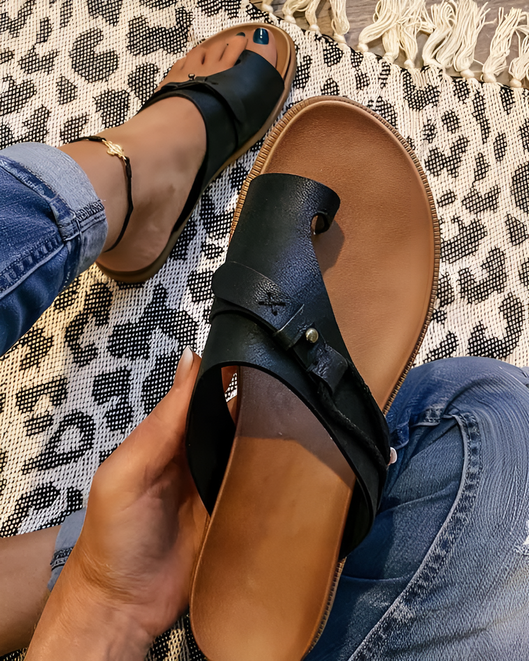Levoire | Sandales Orthopédiques Pour Femmes Avec Confort Et Style Noir