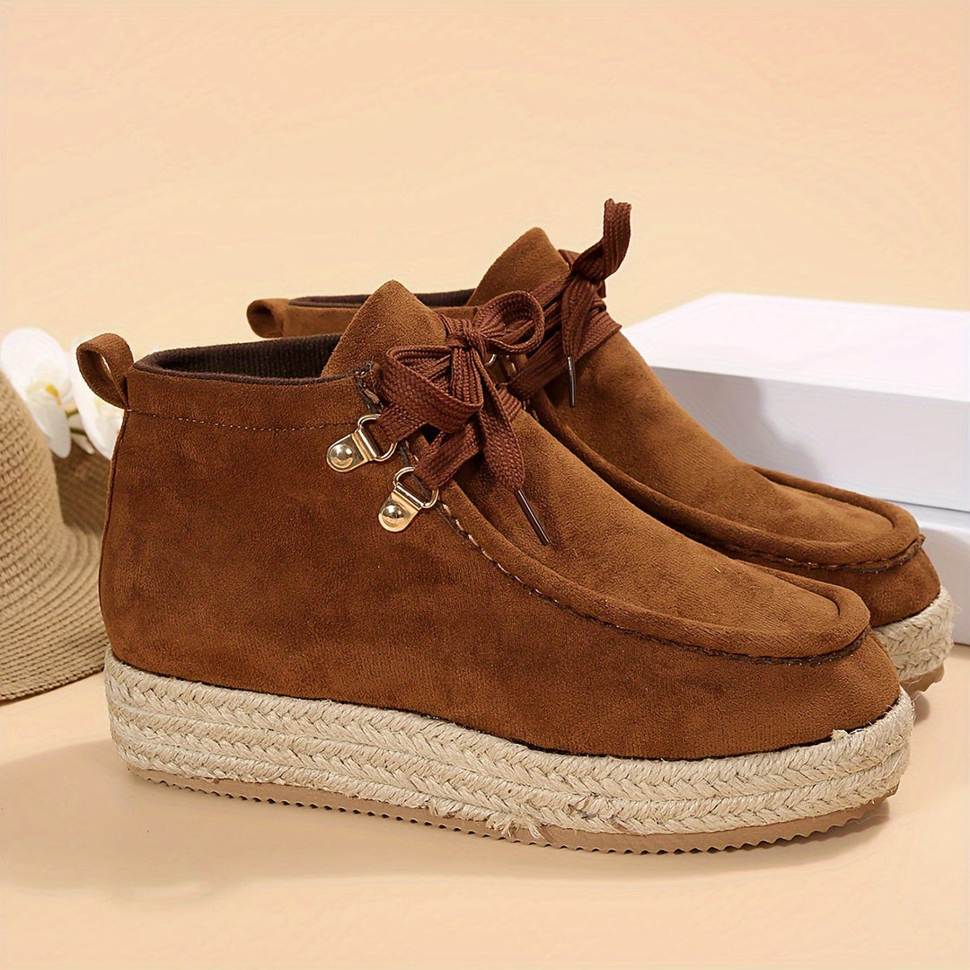 Levoire | Bottines À Lacets Bordeaux Pour Femmes