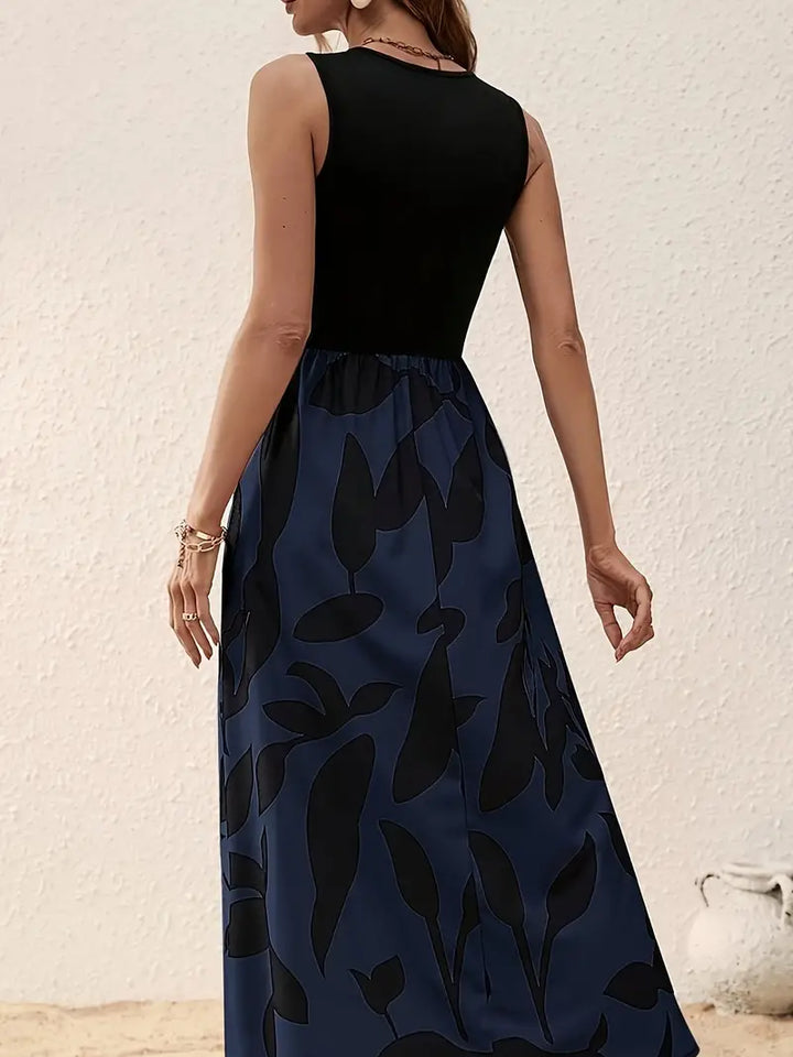 Levoire | Robe Maxi Sans Manches Avec Imprimé Géométrique