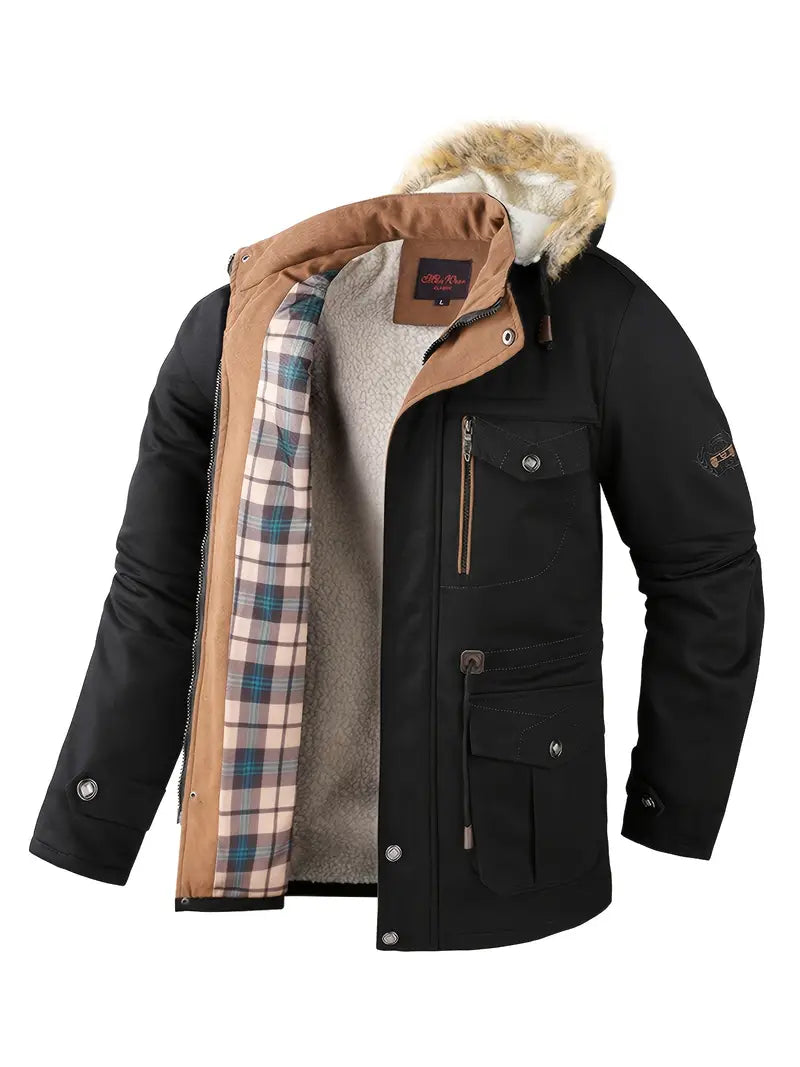 Levoire | Parka Avec Capuche En Fausse Fourrure Pour Hommes