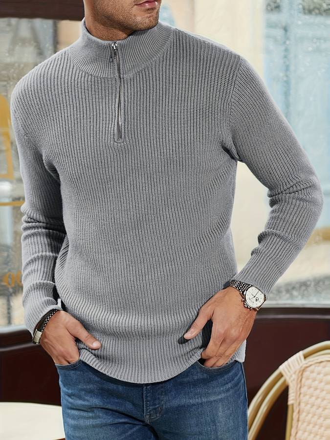 Levoire | Pull Zippé Avec Col Montant Et Style