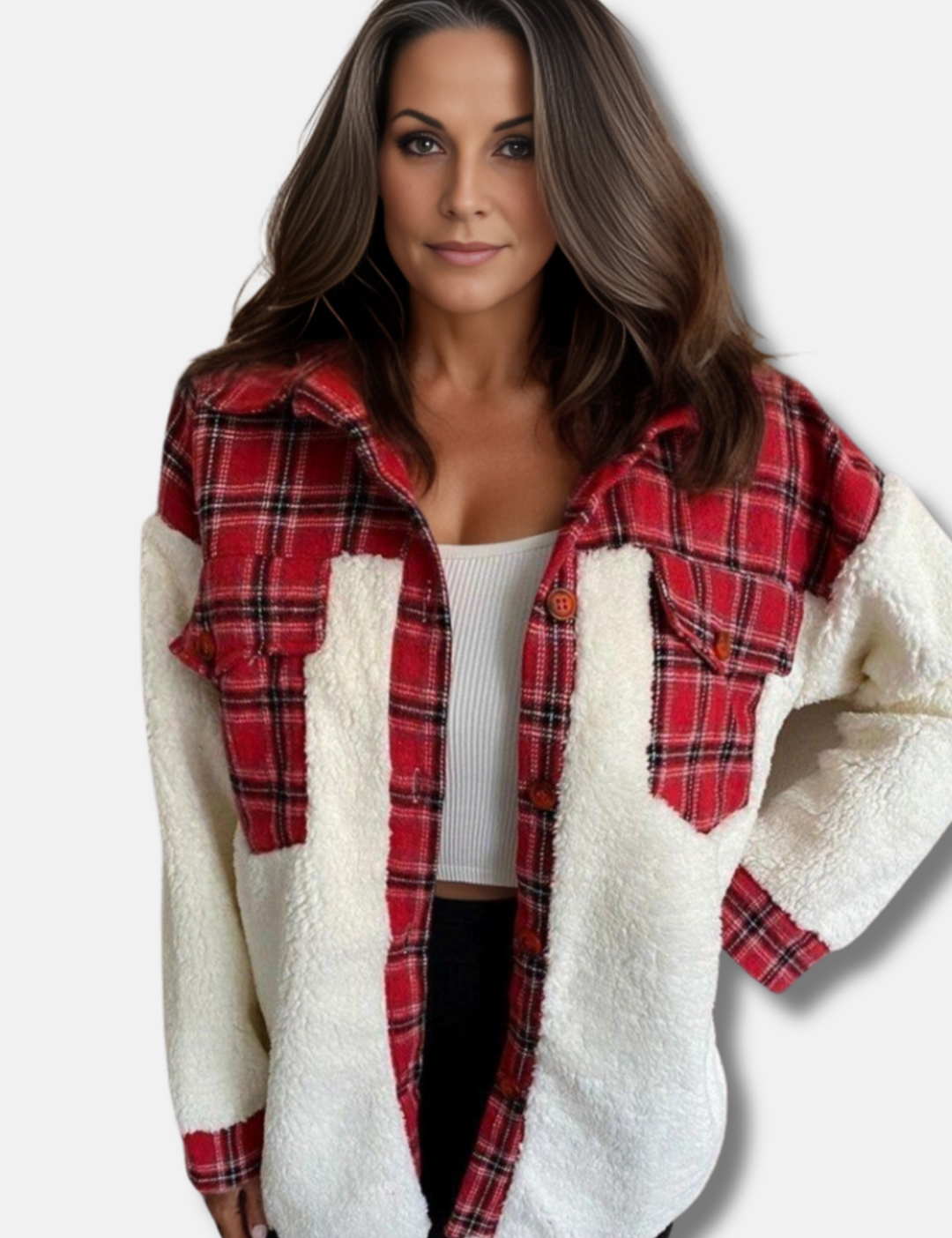 Levoire | Veste Cool Avec Design Patchwork Rot