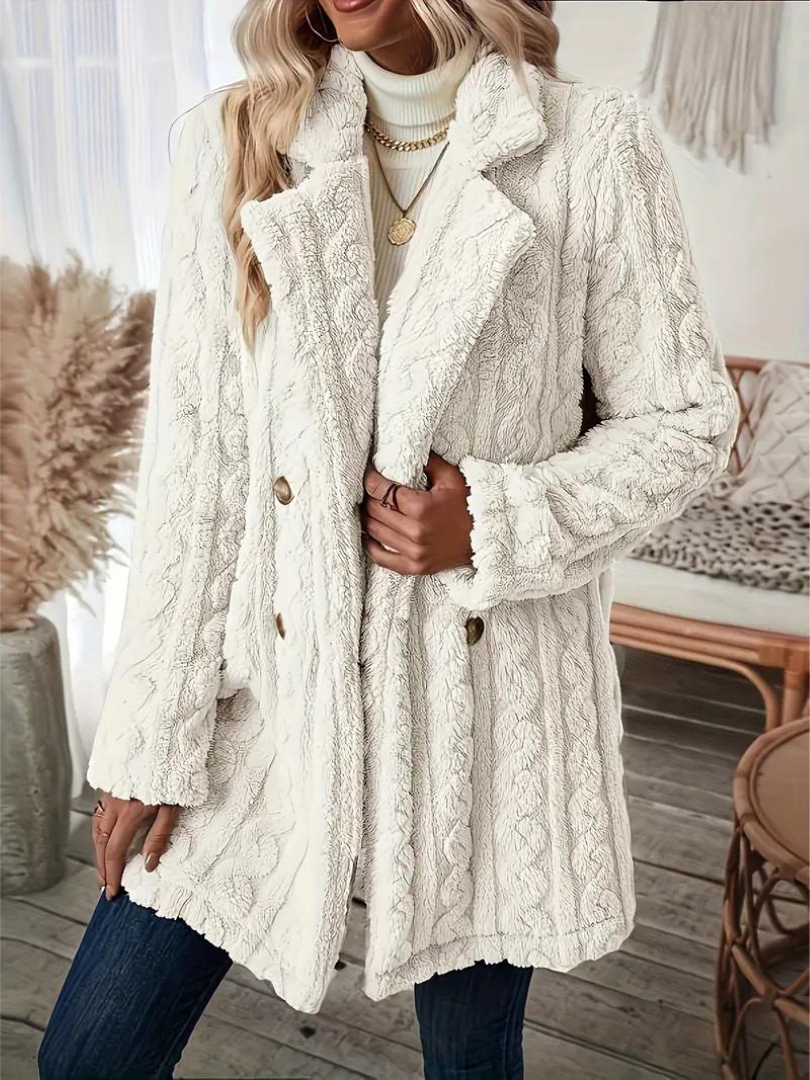 Levoire | Manteau En Tricot Confortable Blanc