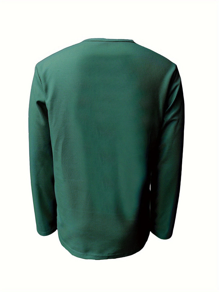 Levoire | T-Shirt Henley En Tricot Gaufré Homme