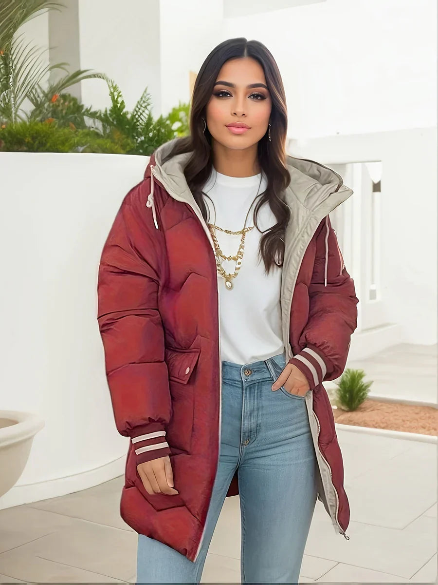 Levoire | Manteau Avec Capuche Et Fermeture Éclair Pour Femmes