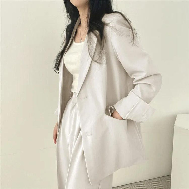 Levoire | Sur Mesure Blazer Et Pantalons Droits Set Pour Femmes