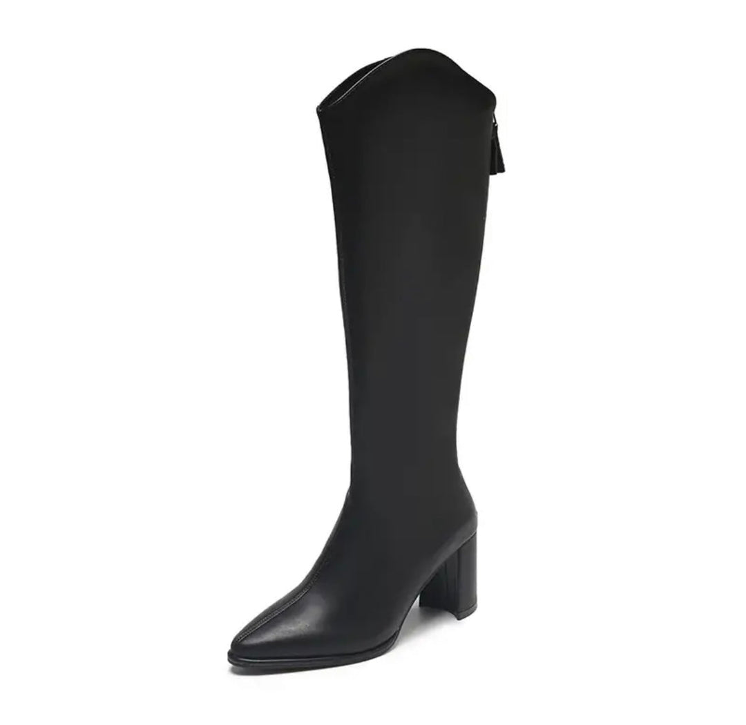 Levoire | Bottes Élégantes À Talon Block Noir