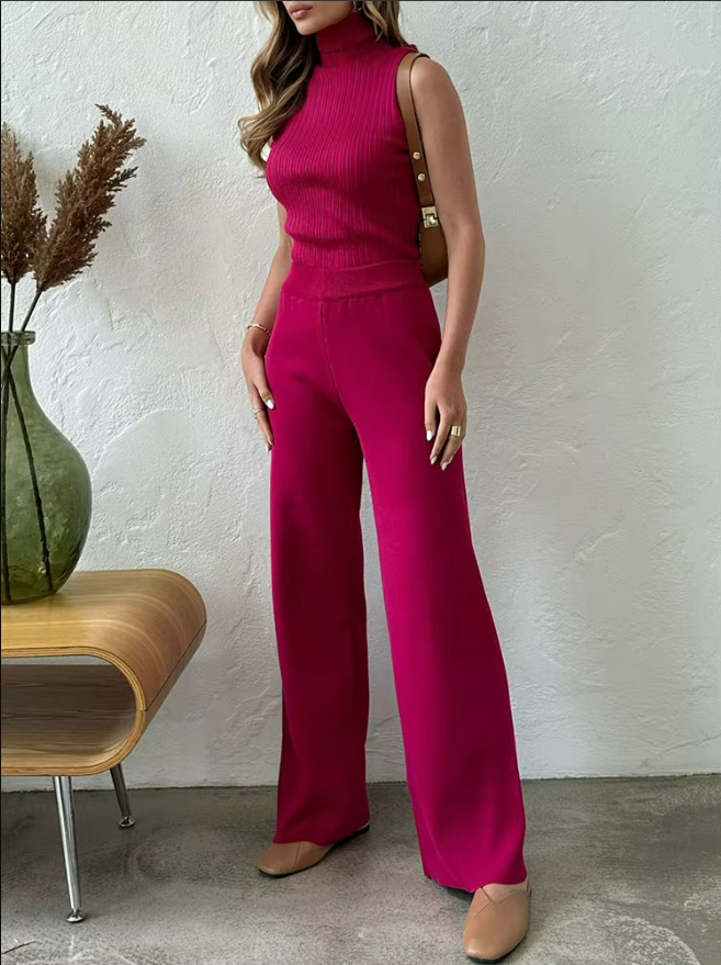 Levoire | Ensemble Tricot De 3 Pièces - Pull, Pantalon Ample, Cardigan