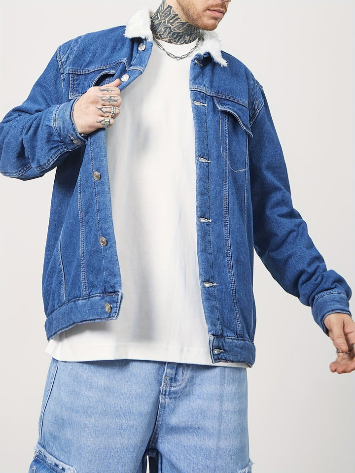 Levoire | Veste En Jean Doublée Avec Boutons