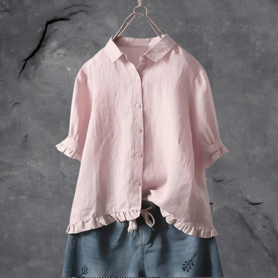 Levoire | Chemise Boutonnée À Coupe Ample Pour - Femmes - Confortable Rose
