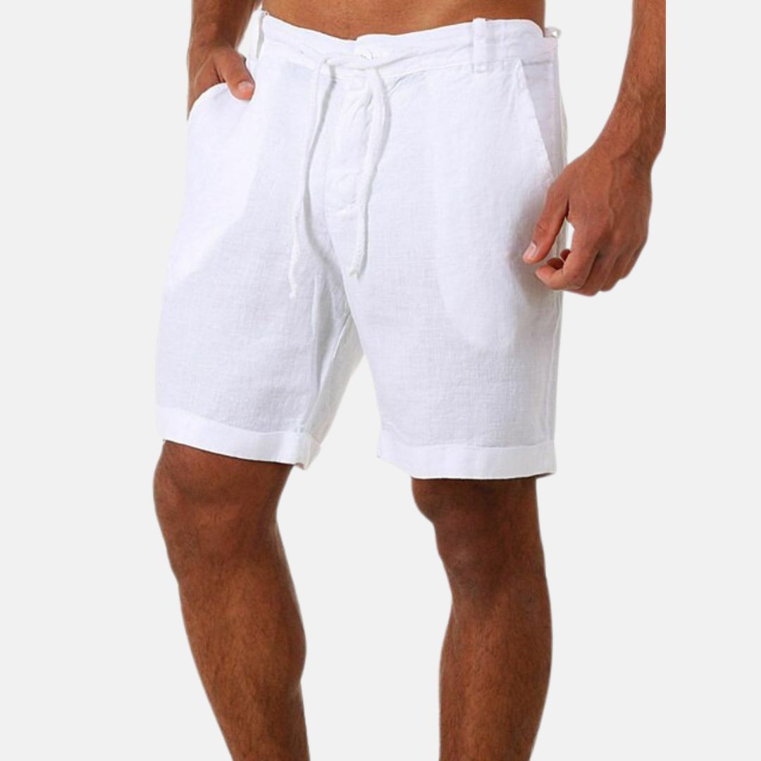 Levoire | Shorts Avec Cordon De Serrage Pour Hommes Blanc