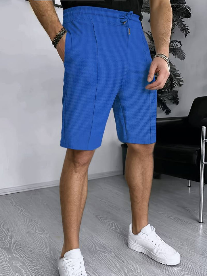 Levoire | Shorts En Tricot Gaufré Avec Cordon De Serrage Et Deux Poches Avant