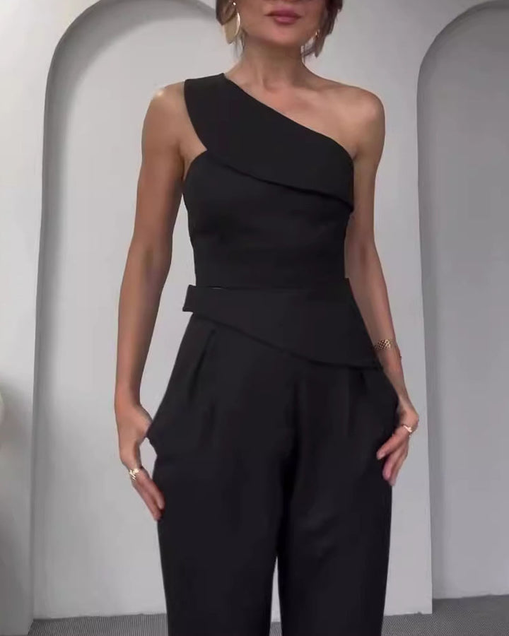 Levoire | Combinaison Asymétrique Noir